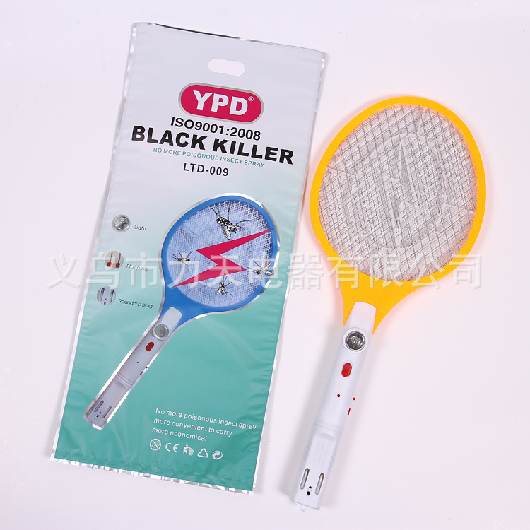 YPD Brand LTD-009 with LED Lighting Rechargeable Electric Mosquito Swatter 21x51cm
