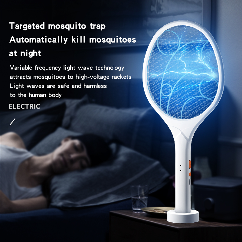  New USB Charging Mosquito Swatter 2-in-1 Direct 3-in-1 Electric Mosquito Swatter Lighting Cross-Border Wholesale Gifts