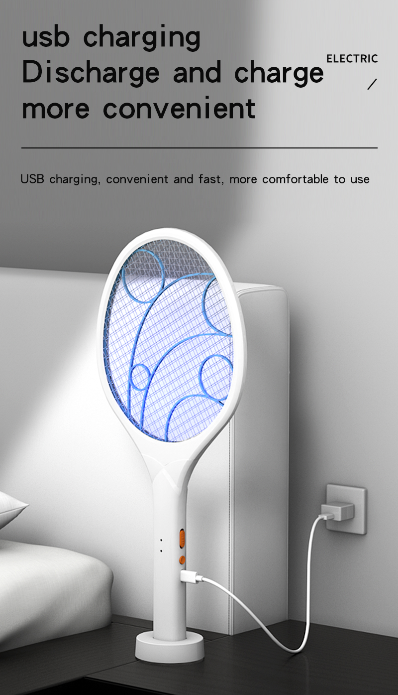 New USB Charging Mosquito Swatter 2-in-1 Direct 3-in-1 Electric Mosquito Swatter Lighting Cross-Border Wholesale Gifts New USB Charging Mosquito Swatter 2-in-1 Direct 3-in-1 Electric Mosquito Swatter Lighting Cross-Border Wholesale Gifts