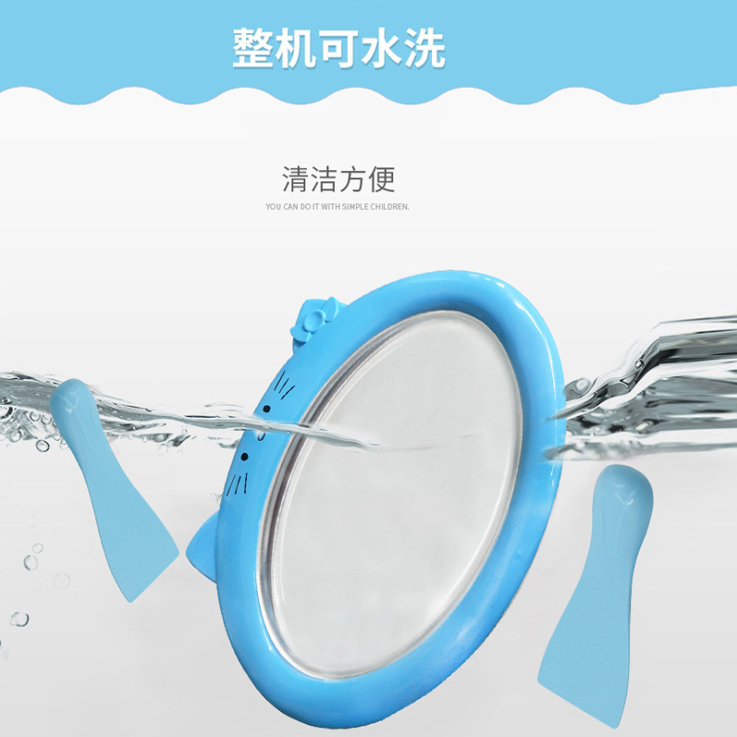 Home yogurt frying machine Mini kids DIY ice cream machine Mini unplugged ice frying machine