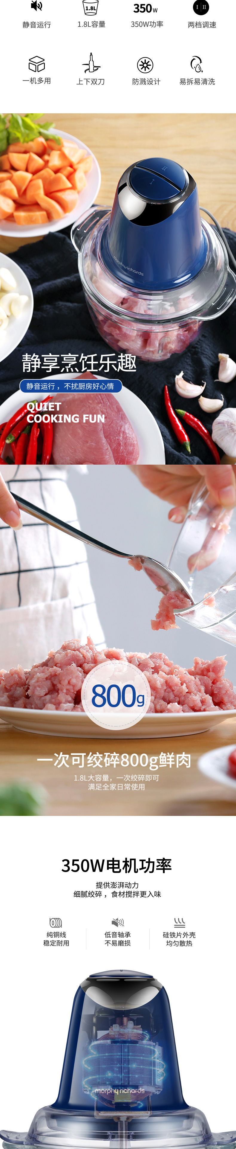 British Mofei Mr9400 Meat Grinder Household Electric Stainless Steel Automatic Small Grind Stuffing Meat Meat Chopper British Mofei Mr9400 Meat Grinder Household Electric Stainless Steel Automatic Small Grind Stuffing Meat Meat Chopper