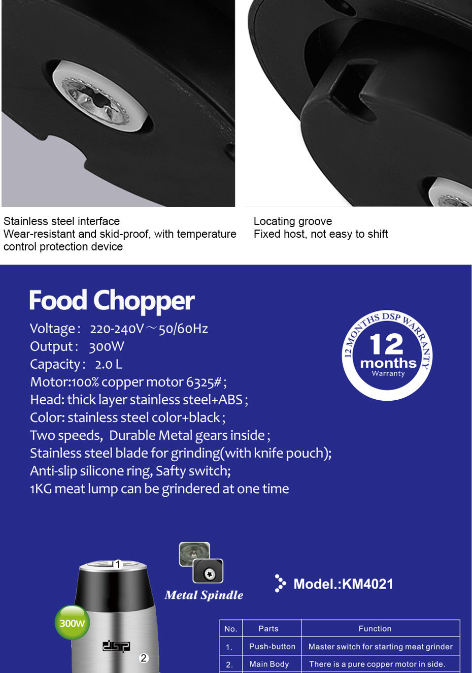 DSP DSP Meat Grinder Household Electric Large Capacity Multifunctional High Speed Blender Babycook Mixer DSP DSP Meat Grinder Household Electric Large Capacity Multifunctional High Speed Blender Babycook Mixer