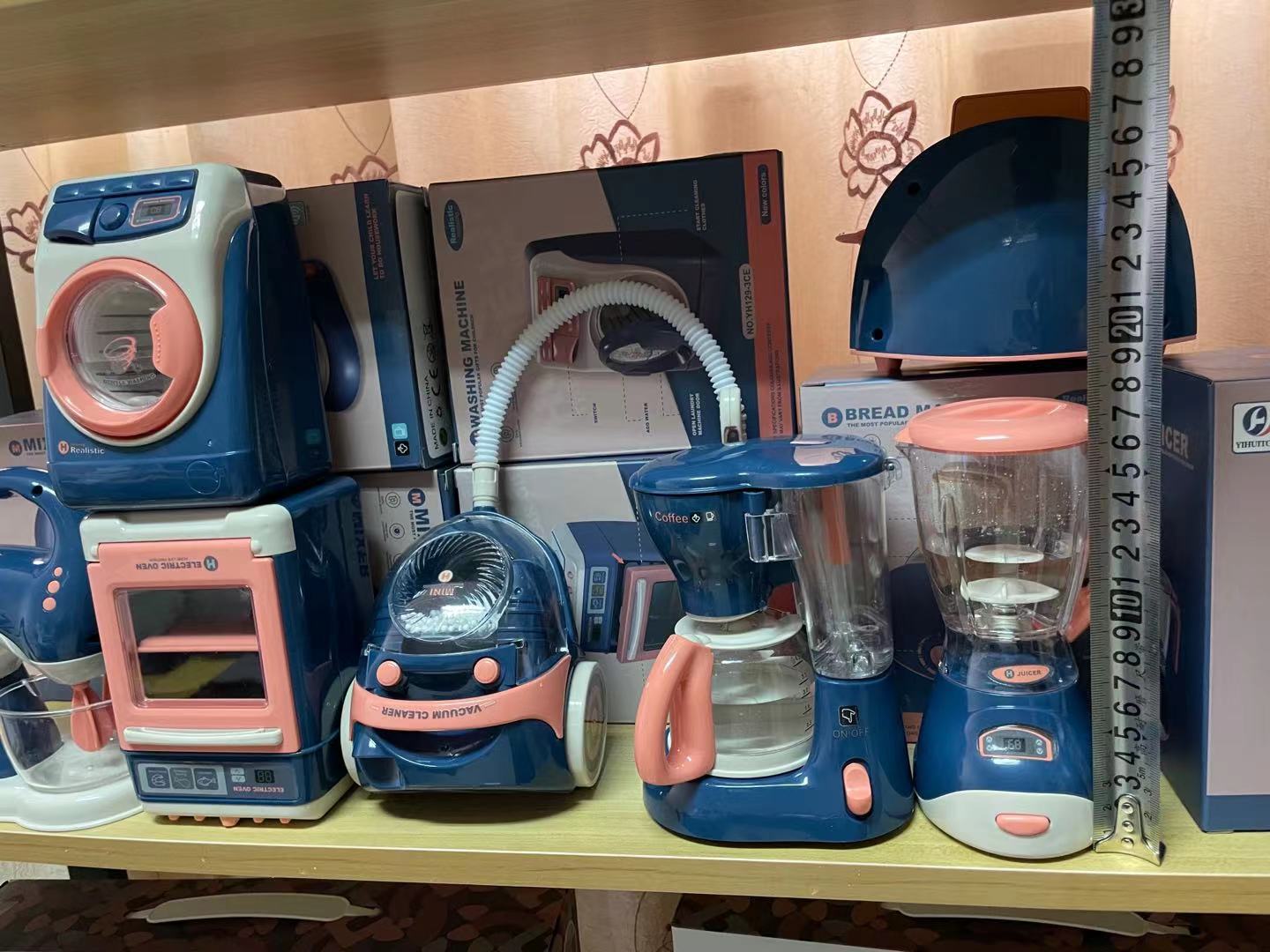 Cross-Border Children Play House Simulation Electric Lamplight Sound Effect Life Small Vacuum Cleaner