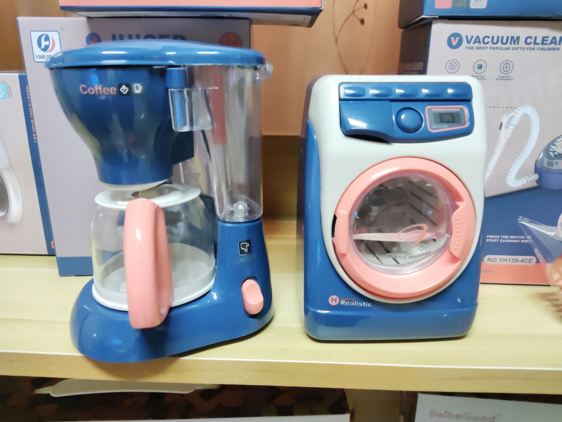 Cross-Border Children Play House Simulation Electric Lamplight Sound Effect Life Small Vacuum Cleaner