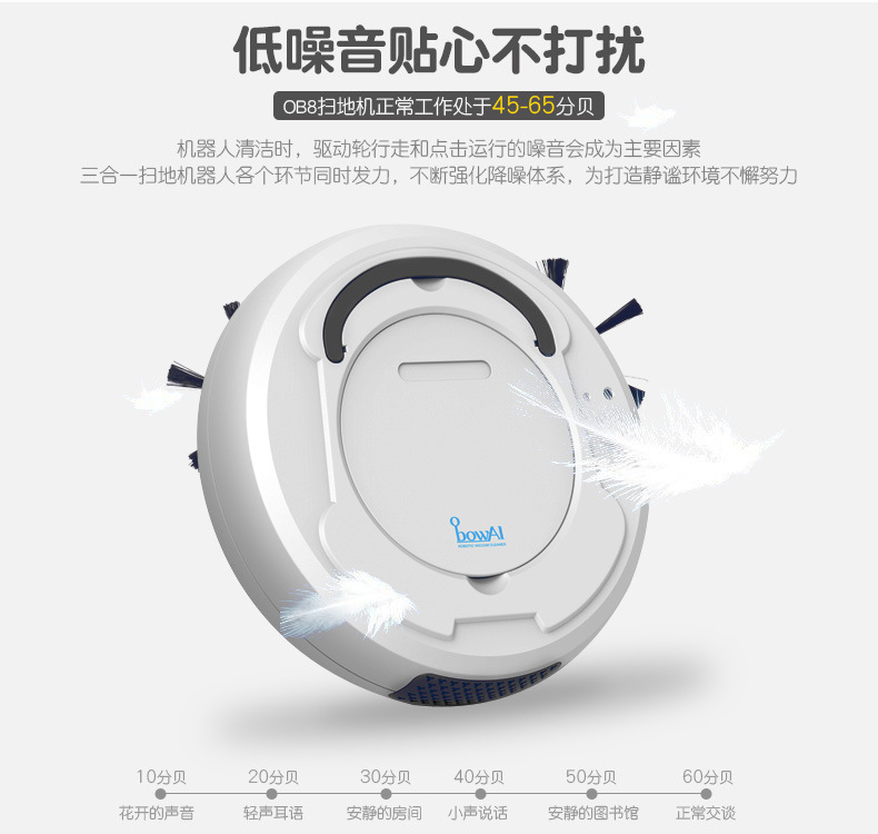 Intelligent Cleaning Robot Vacuum Cleaner Household Charging ThreeinOne Sweeping Robot Household Appliance Gift Whole