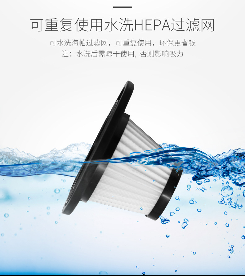 Car Cleaner Portable Wireless Charging Car Wet and Dry Vacuum Cleaner Household Handheld High-Power Vacuum Cleaner