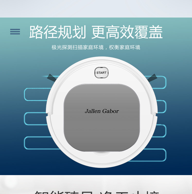 Intelligent ThreeinOne Cleaning Machine Household Rechargeable Vacuum Cleaner Small Gift Home Appliance Customization