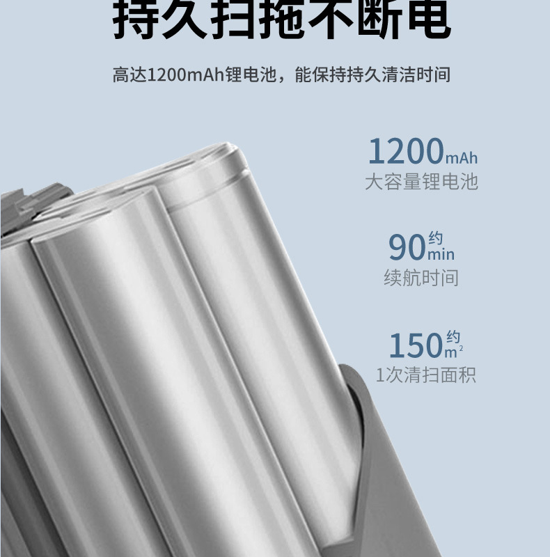 Intelligent ThreeinOne Cleaning Machine Household Rechargeable Vacuum Cleaner Small Gift Home Appliance Customization