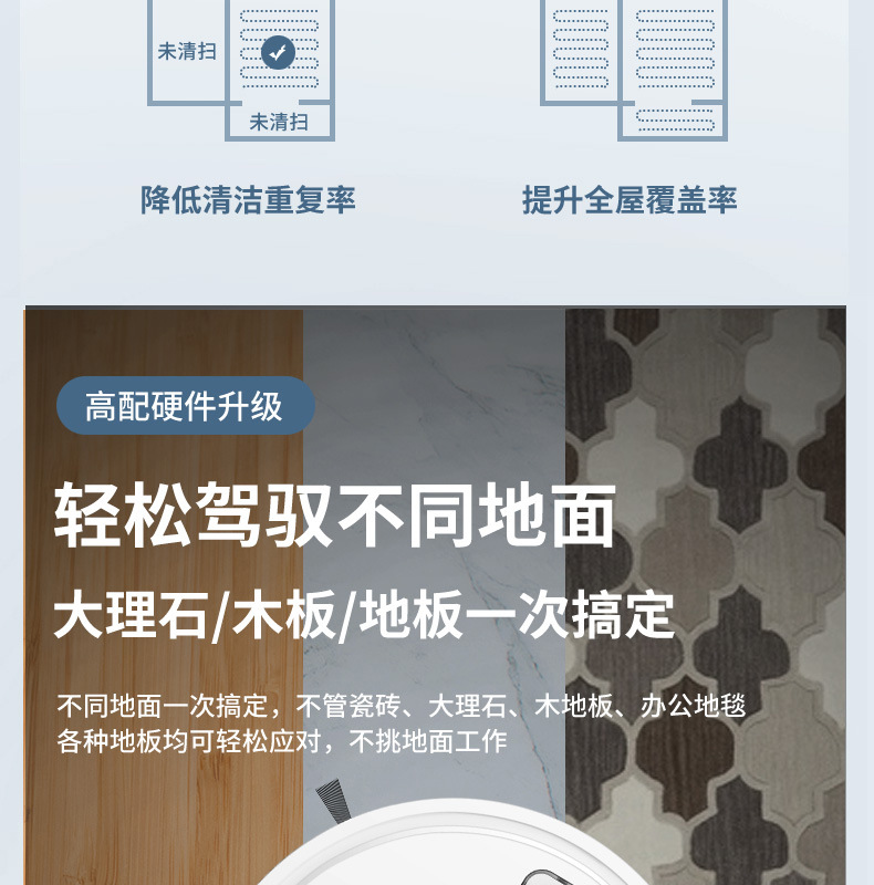 Intelligent ThreeinOne Cleaning Machine Household Rechargeable Vacuum Cleaner Small Gift Home Appliance Customization