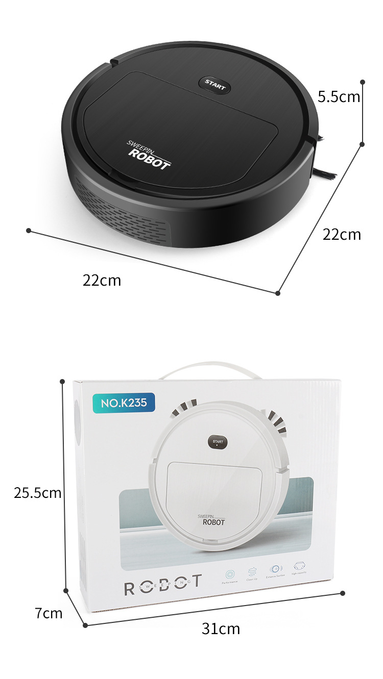 Intelligent Cleaning Robot Mini Charging Automatic Cleaning Machine Lazy Vacuum Cleaner Home Appliance Custom Gift Whole