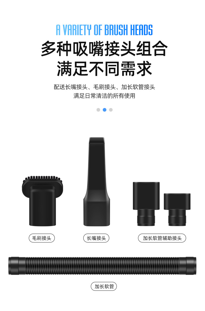 Car Vacuum Cleaner 12V High Performance Rate 120W Wet and Dry Car Vacuum Cleaner Handheld Dust Removal Powerful Small