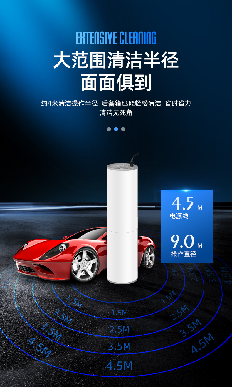 Car Vacuum Cleaner 12V High Performance Rate 120W Wet and Dry Car Vacuum Cleaner Handheld Dust Removal Powerful Small