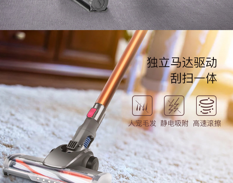 Wireless Handheld Vacuum Cleaner Household Vacuum Cleaner Powerful HighPower CrossBorder Gift Delivery