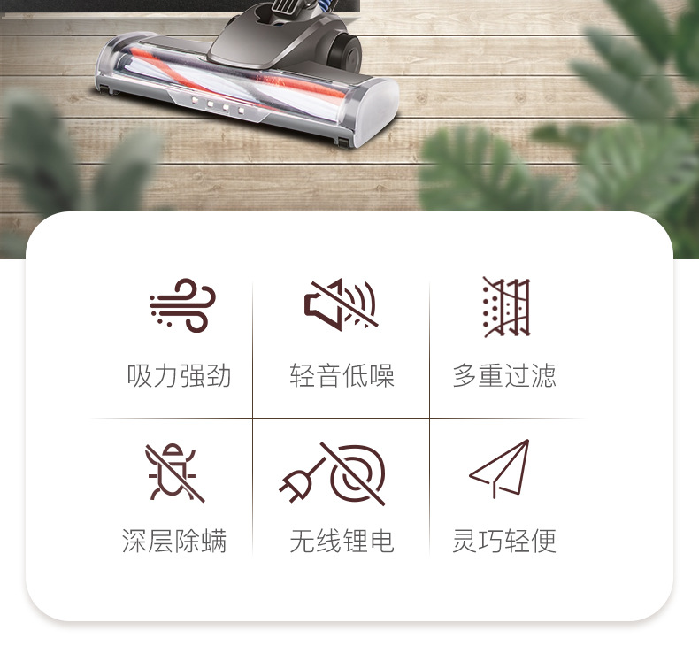 Wireless Handheld Vacuum Cleaner Household Vacuum Cleaner Powerful HighPower CrossBorder Gift Delivery
