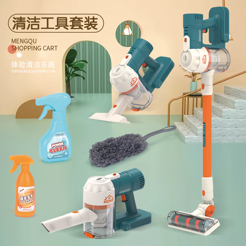 Cross-Border Children Play House Cleaning Cleaning Toys Boys and Girls Simulation Sweeping Vacuum Cleaner
