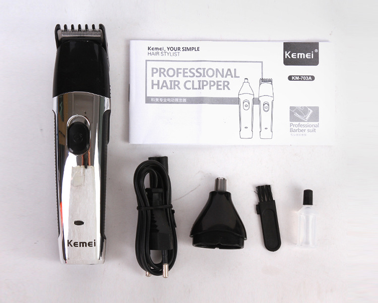 Adult hairdresser electric baby electric hair clipper rechargeable shaving knife mute KM-703A Adult hairdresser electric baby electric hair clipper rechargeable shaving knife mute KM-703A