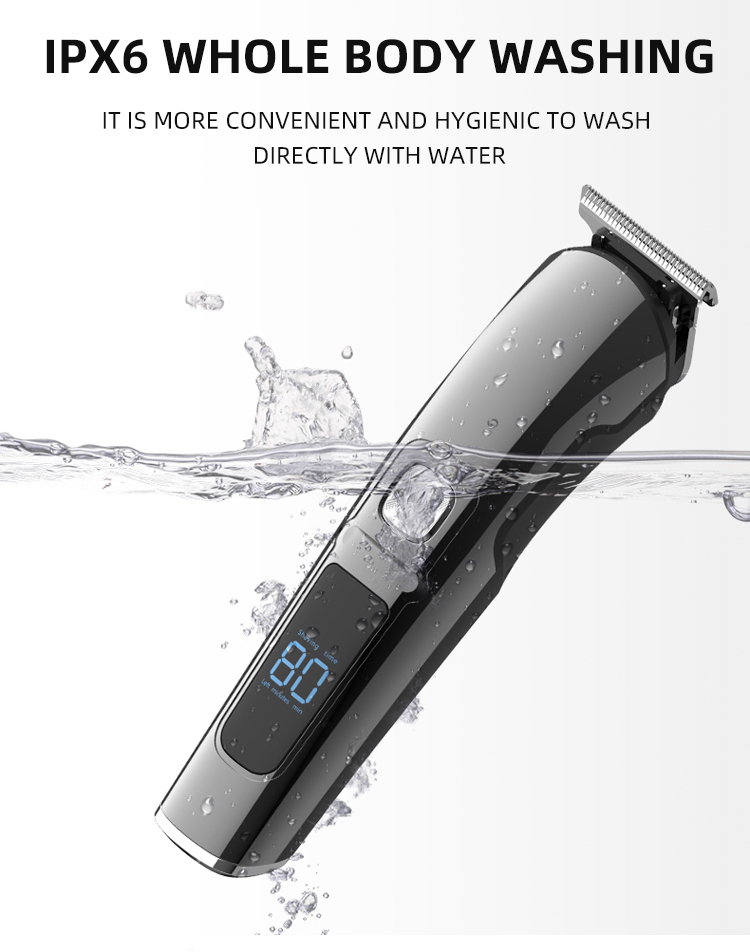 Komex multifunction 6 in 1 grooming kit IPX6 hair trimmer USB rechargeable electric hair clipper Komex multifunction 6 in 1 grooming kit IPX6 hair trimmer USB rechargeable electric hair clipper