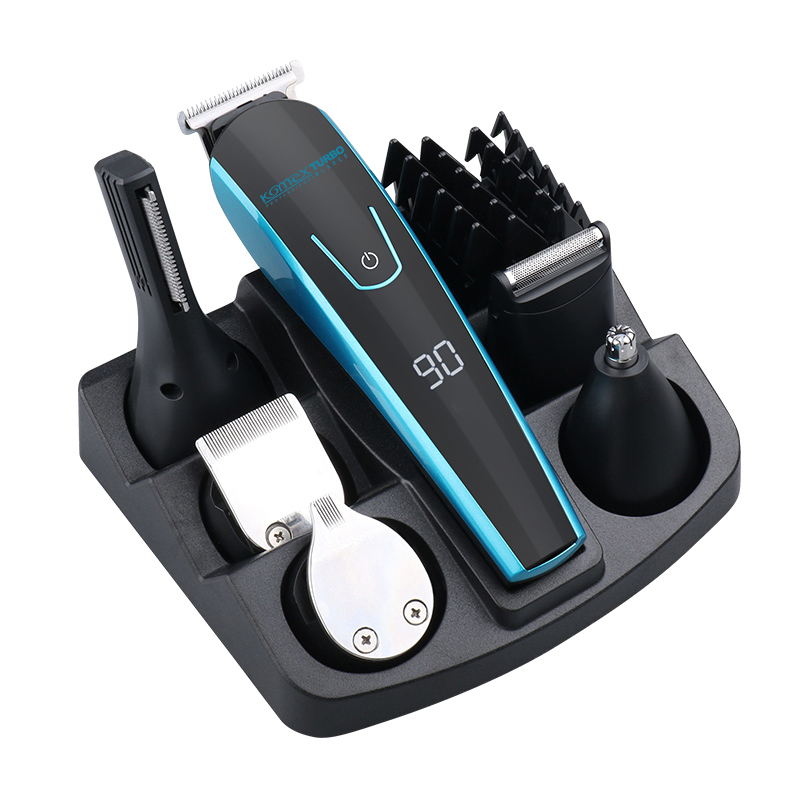 Komex multifunction 6 in 1 grooming kit IPX6 hair trimmer USB rechargeable electric hair clipper