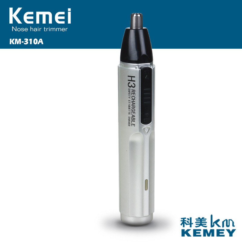 KM-310A water wash head shaving nose hair trimmer wholesale rechargeable electric nose device