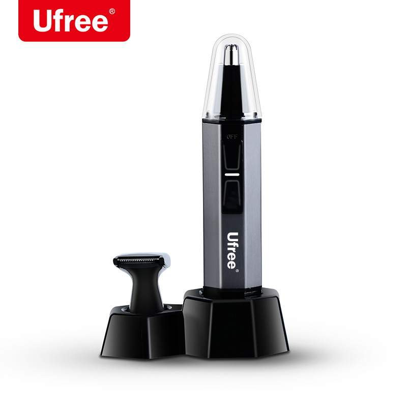 Cross-border hot style 2-in-1 male nose hair trimmer male nose hair shaving dry battery adult