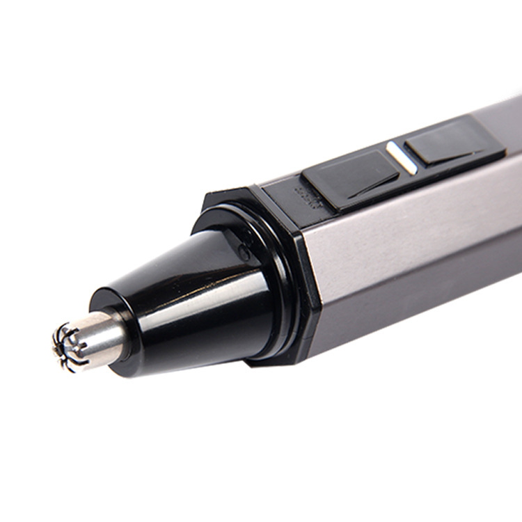 Cross-border hot style 2-in-1 male nose hair trimmer male nose hair shaving dry battery adult