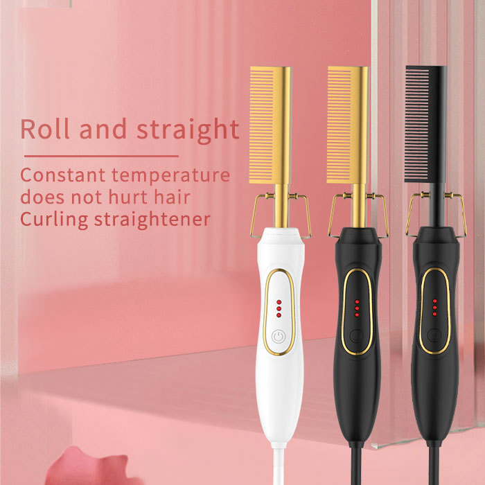 Amazon Wet and Dry Electric Copper Comb Hair Straightener Household Perm HairHair Drier Amazon Wet and Dry Electric Copper Comb Hair Straightener Household Perm HairHair Drier