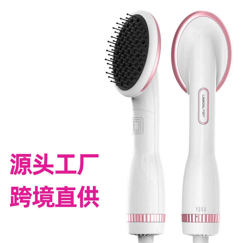 Temperature Anion Dry Hair Comb Hot and Cold Wind Power Whole Electric Hair Drier Comb Electric Hair Dryer Household