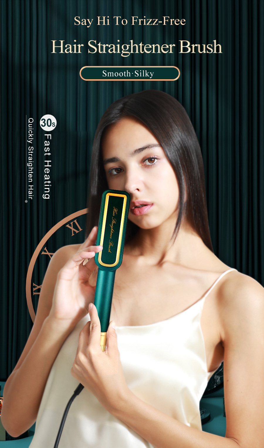 Dual-Use Curly Hair Exclusive for Cross-Border Straight Comb Ceramic Electric Negative Ion Hair Drier Dual-Use Curly Hair Exclusive for Cross-Border Straight Comb Ceramic Electric Negative Ion Hair Drier
