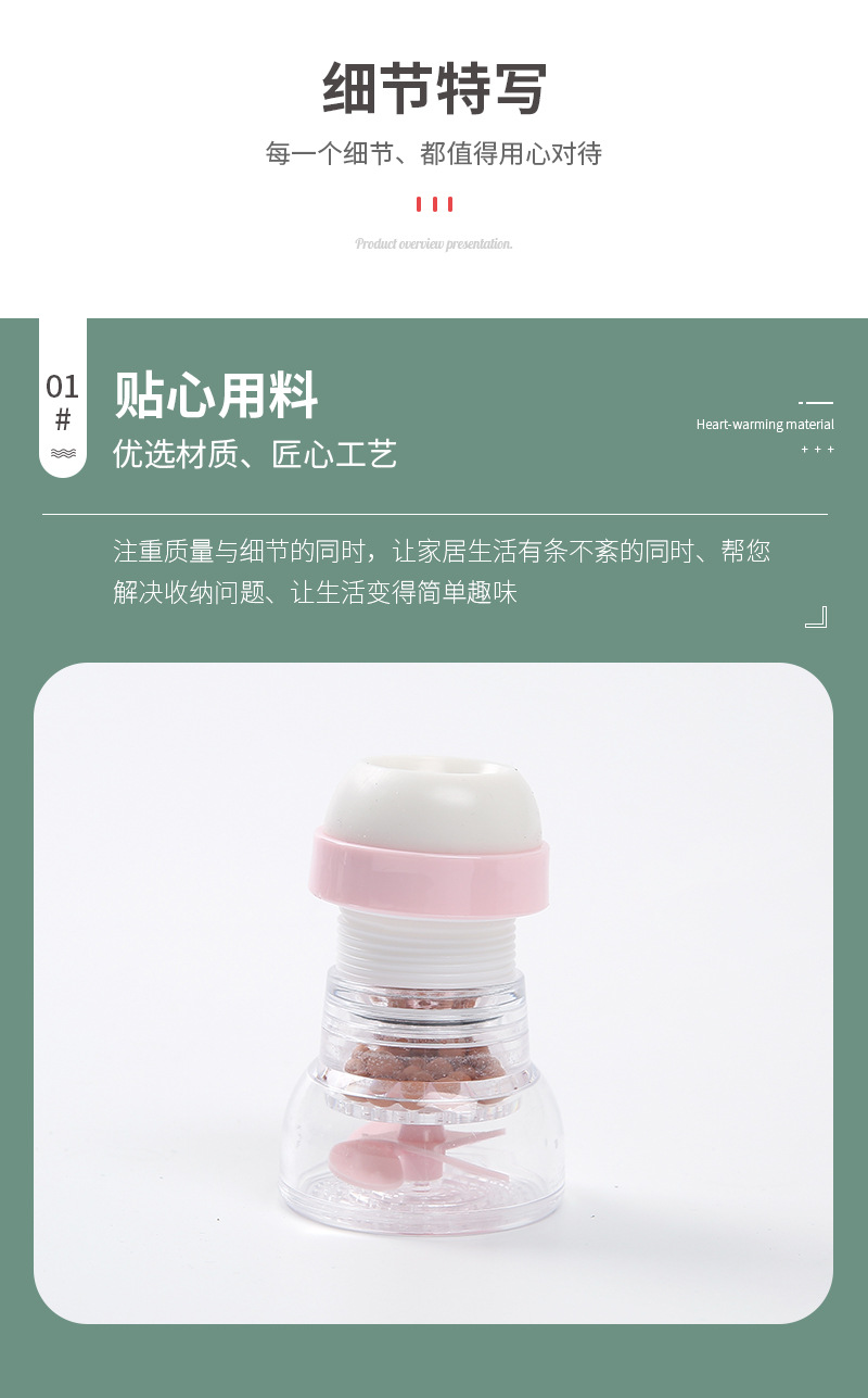 Kitchen Faucet Anti-Splash Head Rotating Sprinkler Filter Household Tap Water Shower Water Purifier Water Saving Device Kitchen Faucet Anti-Splash Head Rotating Sprinkler Filter Household Tap Water Shower Water Purifier Water Saving Device