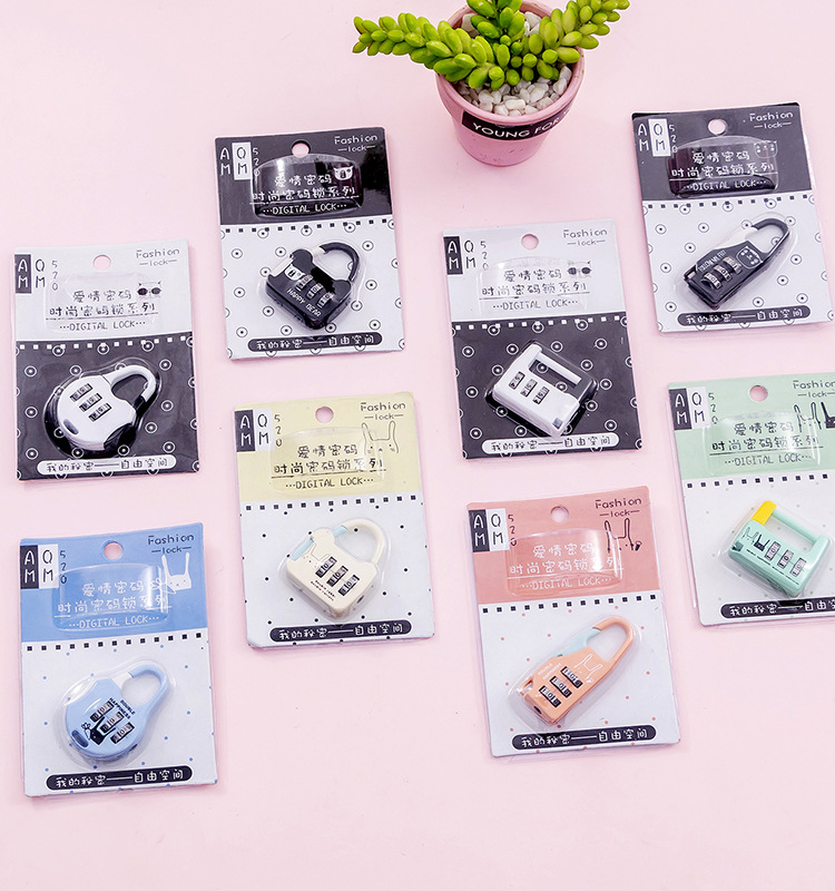 Creative Exchange Wholesale Factory Wholesale Gym Password Lock Luggage Lock Student Mini Lock Dormitory Padlock