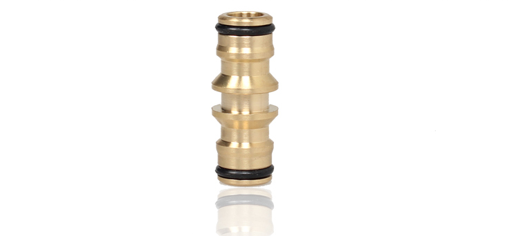 Copper water pipe joint with two pass joint cooling pipe connected intermediate through quick connector