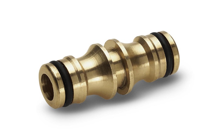 Copper water pipe joint with two pass joint cooling pipe connected intermediate through quick connector Copper water pipe joint with two pass joint cooling pipe connected intermediate through quick connector