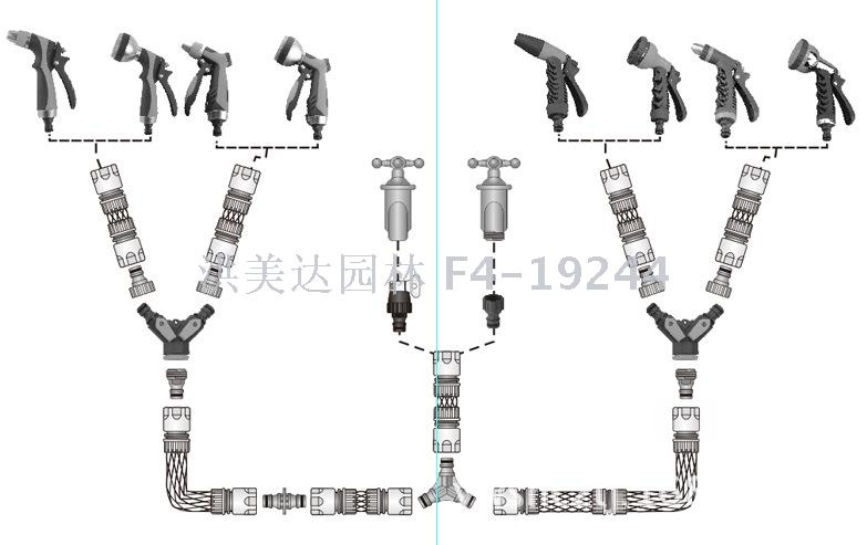 Car wash water pipe car wash water gun water pipe fittings set 90ym15 manufacturers direct selling Car wash water pipe car wash water gun water pipe fittings set 90ym15 manufacturers direct selling