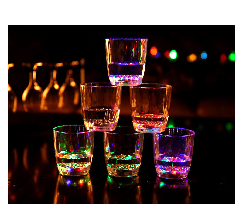 Luminous Cup Water Sensing Flash Beer Steins Water Sensing Cup Luminous Cup Drill Noodle Cup Bar Induction Luminous Cup