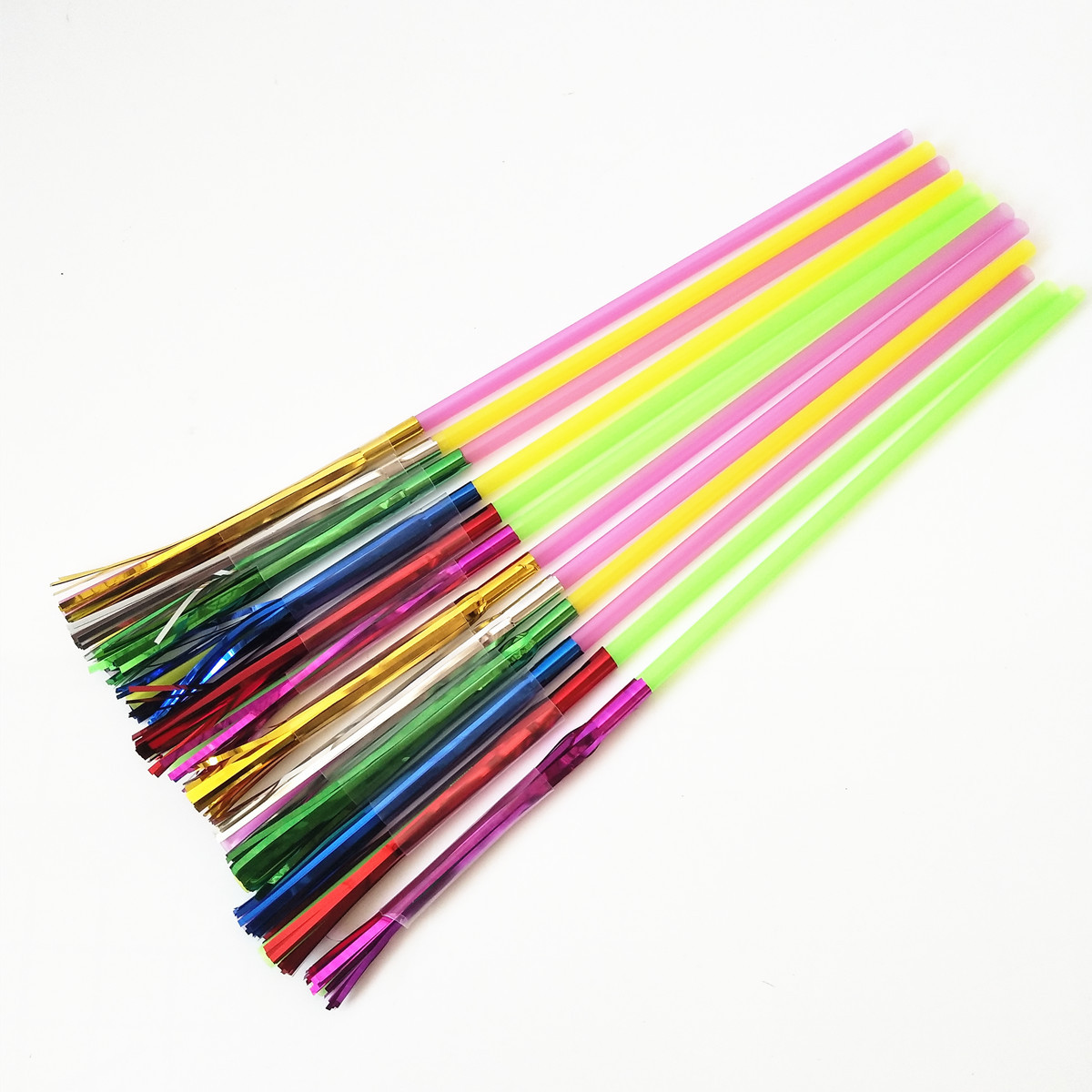 Disposable plastic straw beverage decoration fireworks straw