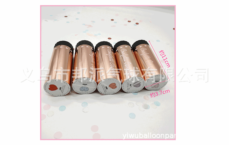 Rose Gold Small Salute Handheld 11cm Spring Fireworks Tube Colorful Paper Scrap Graduation Opening Wedding and Rose Gold Small Salute Handheld 11cm Spring Fireworks Tube Colorful Paper Scrap Graduation Opening Wedding and