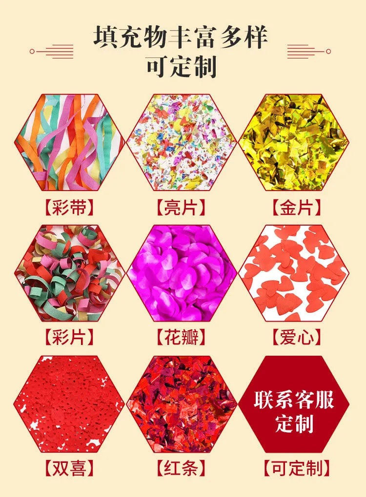 Fireworks Wedding Fireworks Display Fireworks Paper High Sound Confetti Cracker Birthday Indoor Low Price Wholesale
