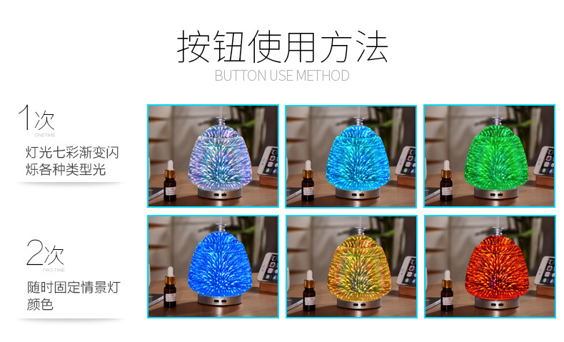 120ml Colorful Creative 3D Fireworks Glass Ultrasonic Essential Oil Aromatherapy Lamp Currently Available Whole 120ml Colorful Creative 3D Fireworks Glass Ultrasonic Essential Oil Aromatherapy Lamp Currently Available Whole