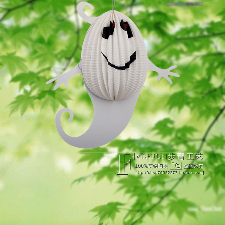 The Halloween paper pendant spider bat ghost lantern costume pendant COS party props scene layout