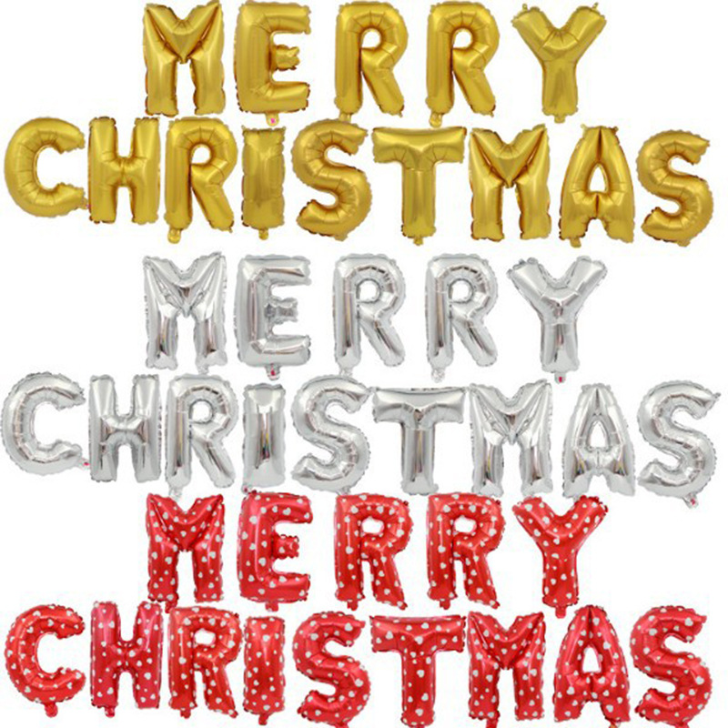 Merry Christmas MerryChristmas Letters Aluminum Foil Balloon Set Christmas Bar Christmas Decorating Ball Merry Christmas MerryChristmas Letters Aluminum Foil Balloon Set Christmas Bar Christmas Decorating Ball