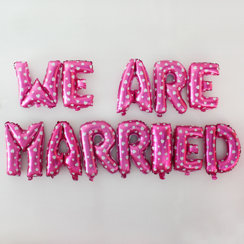 Wedding party valentine's day gold and silver letters aluminum film birthday balloon wholesale Wedding party valentine's day gold and silver letters aluminum film birthday balloon wholesale