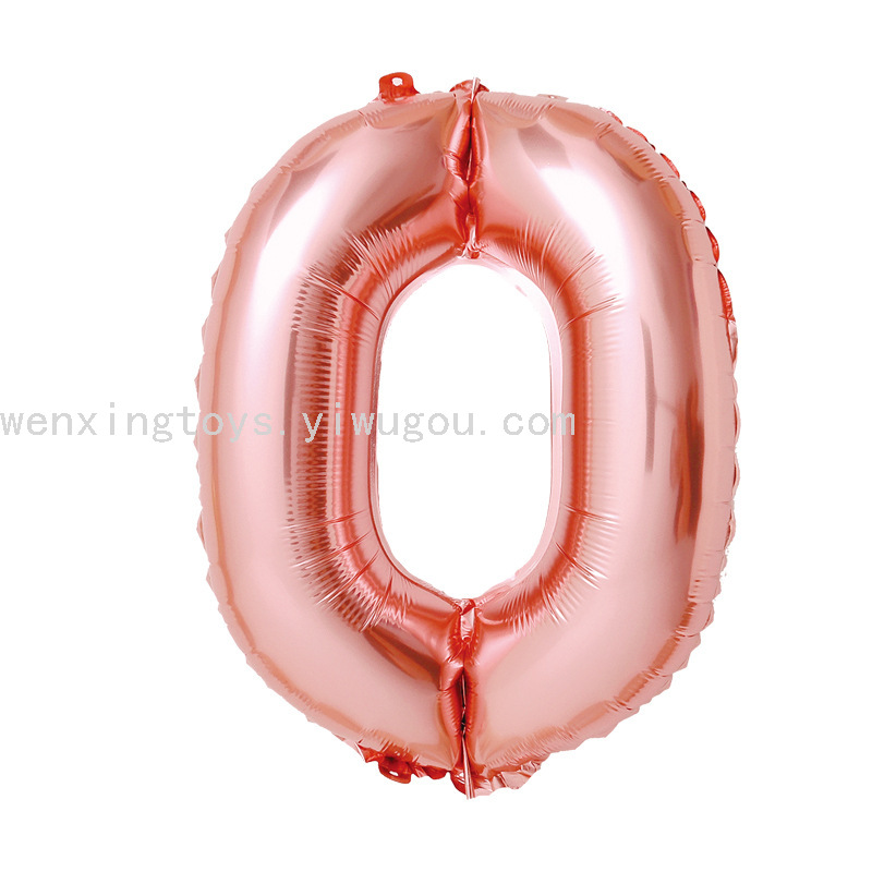 Inflatable Aluminum Balloon Number 26 English Letters More Sizes Spot Factory Direct Sales