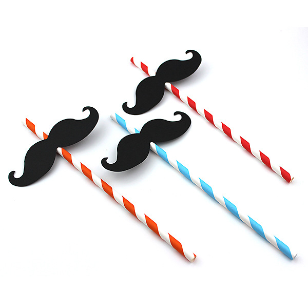 Creative wedding party fashionable paper straw funny Beard Creative wedding party fashionable paper straw funny Beard