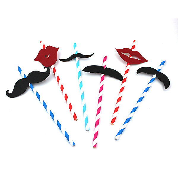 Creative wedding party fashionable paper straw funny Beard Creative wedding party fashionable paper straw funny Beard