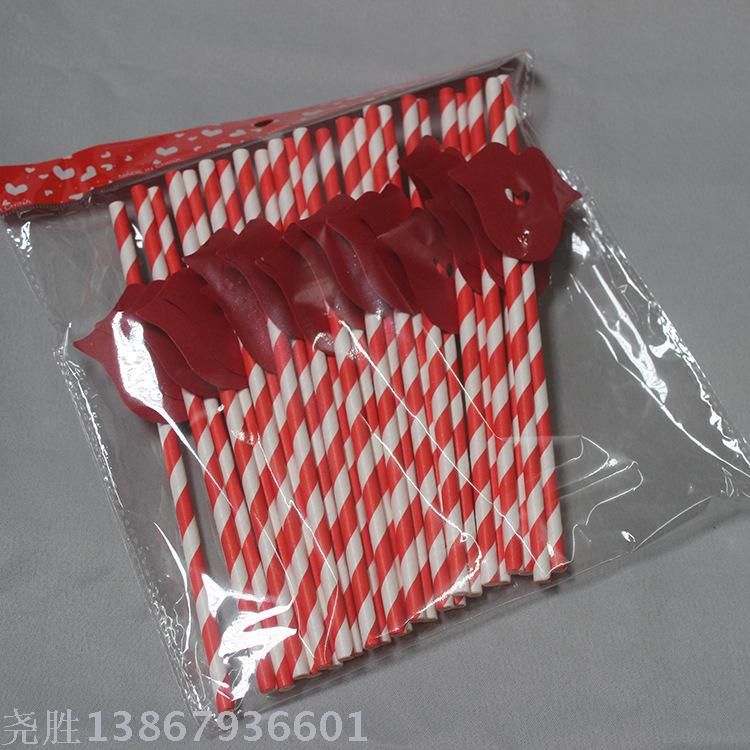 Creative beard props straight straw paper straw funny beard festive accessories 25 sets Creative beard props straight straw paper straw funny beard festive accessories 25 sets