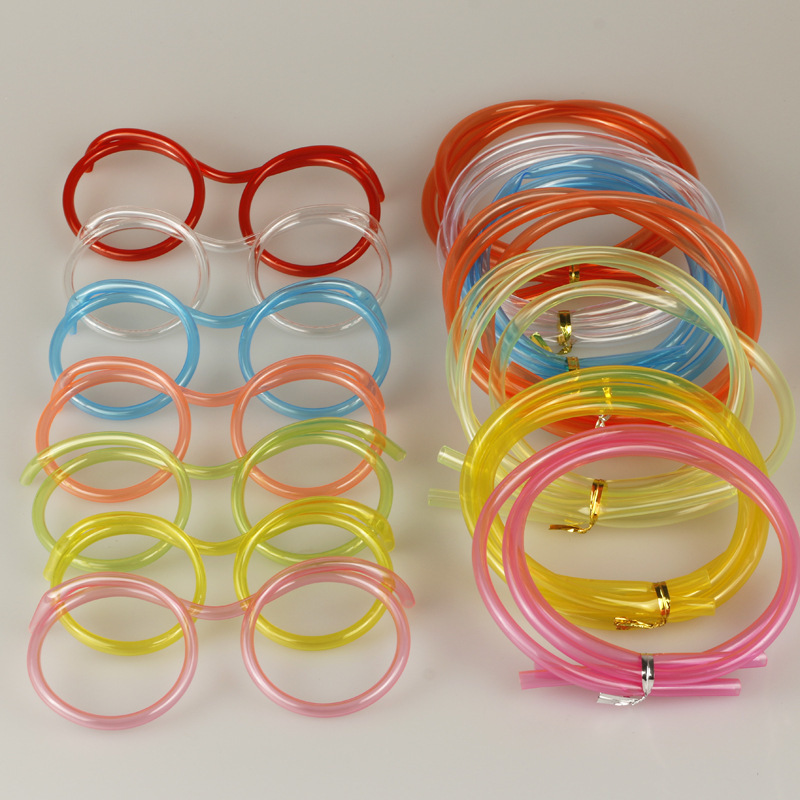 Beard Straw Creative Straw Glasses Beard Straw Crazy Funny Shape Artistic Straw