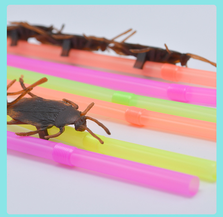 AliExpress Hot Sale Trick Spoof Cockroach Straw Beard Straw Halloween Decoration Skull Straw Wholesale AliExpress Hot Sale Trick Spoof Cockroach Straw Beard Straw Halloween Decoration Skull Straw Wholesale