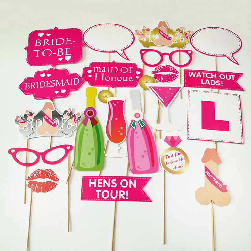Photo Props Single Party Wedding Ceremony and Wedding Celebration Supplies Hand-Held Creative Gold Powder Beard Straw