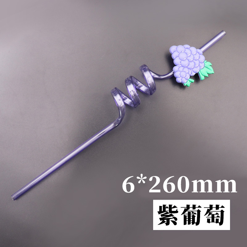 Fruit Straw Disposable Plastic Cartoon Soft Rubber Shape Tube Beard Straw Fruit Straw Disposable Plastic Cartoon Soft Rubber Shape Tube Beard Straw