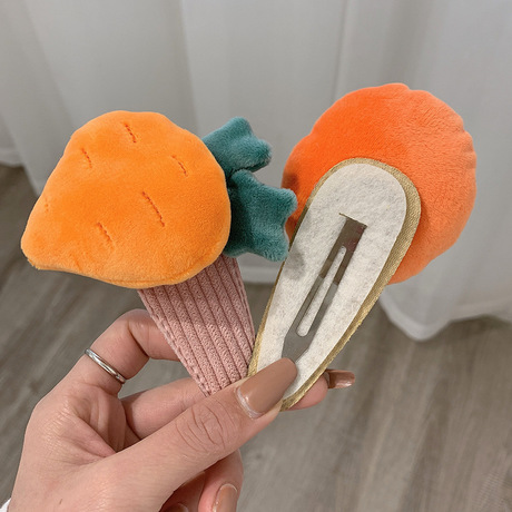 Flowers Large face bang clip whims Cartoon Fruit Hairpin Headdress side clamp Pressure apply face film